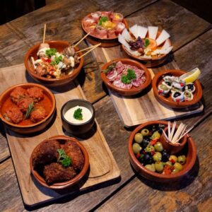 Assortiment des 4 tapas pour 4 pers.